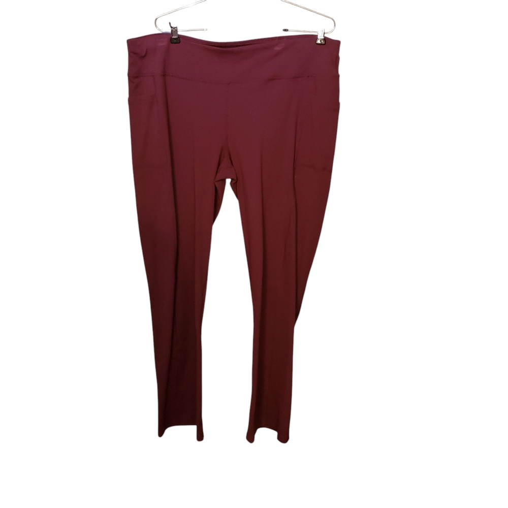 SKECHERS Wine Colored Yoga Office Pants